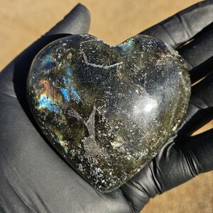Labradorite Heart